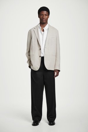 COS Relaxed Linen Shirt in White - Men