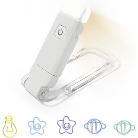 Blå Dream 1 USB-opladelig sammenklappelig læselampe, lille og let, pr