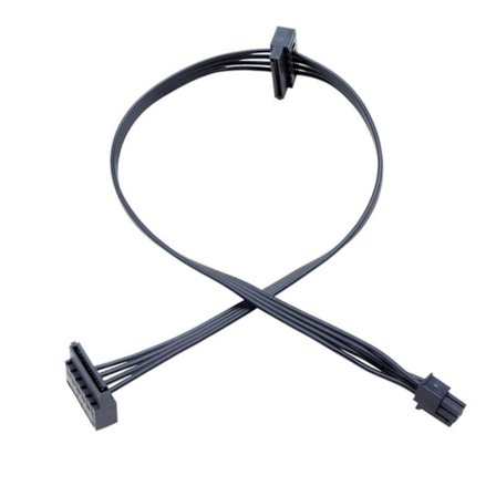 Mini 4Pin/4Pin/Mini 6Pin - kaksois-15Pin-kiintolevyn virtajohto Mini 4P - sarja