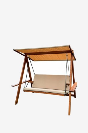 Hanah Home - Triple Swing Chair til haven Riva - Brun - Havesofaer - Fra Homeroom