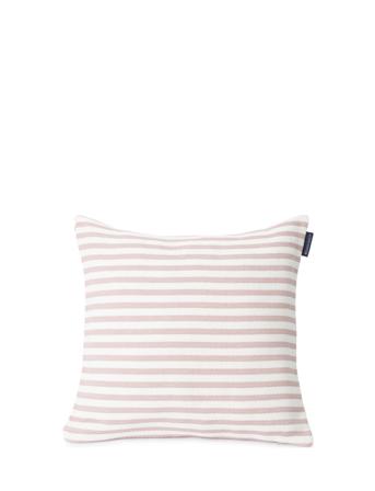 Block Striped Recycled Cotton Pillow Cover Home Textiles Cushions & Blankets Cushion Covers Lyserød Lexington Home