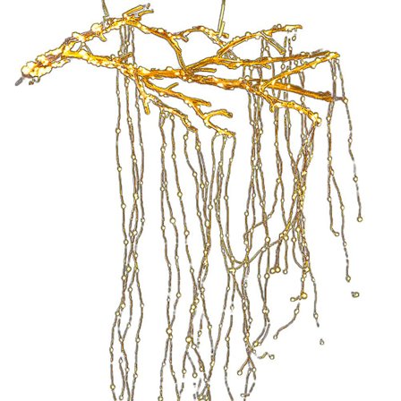 Vandfald Lyskæde Stjerne Dekorative Lys Twinkle Fairy Lights Med Fjernbetjening-1005