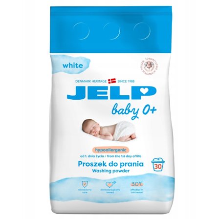 Jelp Baby 0+ Tvättmedel för Vita Tyger/ 2/25 kg