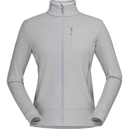 Norrøna Women's Falketind Warmwool2 Stretch Jacket Women Mid layer tops Grey M