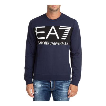 Emporio Armani Ea7 - Tröjor - Blå - Herr - Storlek: M, Herr, Storlek: M