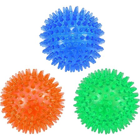 3-pack pipande hundbollar, hundtuggboll, flytande poolleksak, valp