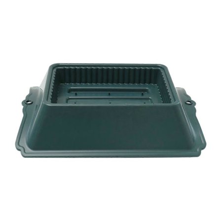 Blommig Sarg Sadel Plantbricka för Gravstenar Gräsmatta Kyrkogård (FMY)