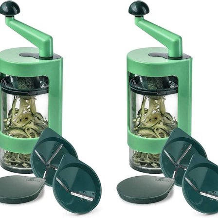 Spiraalileikkuri vihannesten leikkaamiseen - vihannes-spagetti, spiraalit ja KLB