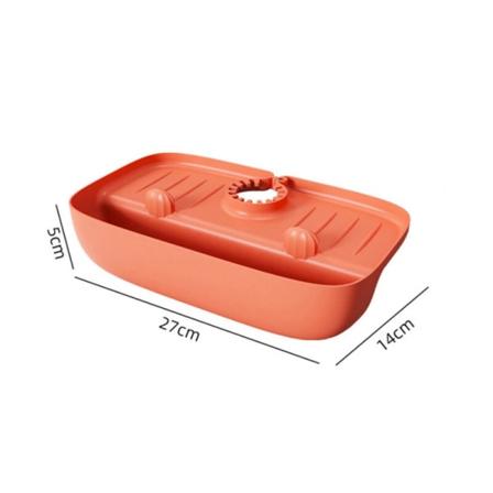 Keittiön silikonihanan imukykyinen matto pesualtaan roiskesuoja orange 27*14*5cm