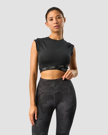 ICANIWILL - Ultimate Training Cropped T-shirt Black - Naiset - Treenivaatteet ICIW:ltä