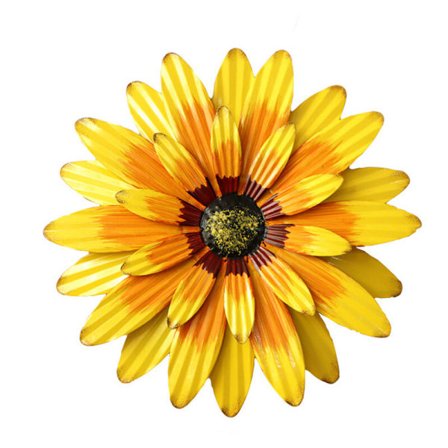 Metal Blomster Vægdekoration, Stor Metal Daisy Blomster Vægkunst, Haveindretning, Hegn Lagdelt Hængende Blomsterskulptur