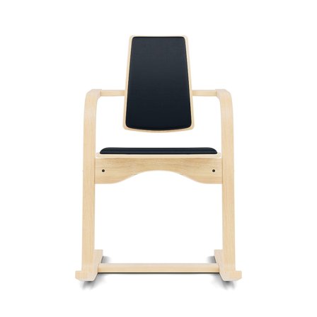 Varier Furniture Actulum - Blue Leather - Natural base