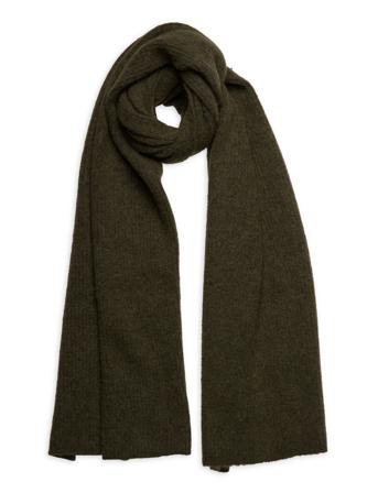 Slflulu Linna Knit Scarf B Khaki Selected Femme