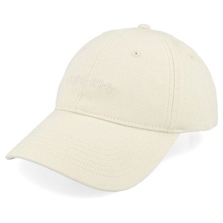 Calvin Klein - Beige unconstructed Cap - Ttlcs Embrodery Denim Bs Bone White Dat Cap / Unstructured @ Hatstore