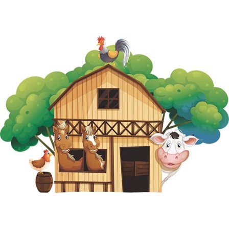 Morsomme dyreveggklistremerker DIY vindusdekaler Skrell og lim veggkunst for barnerom