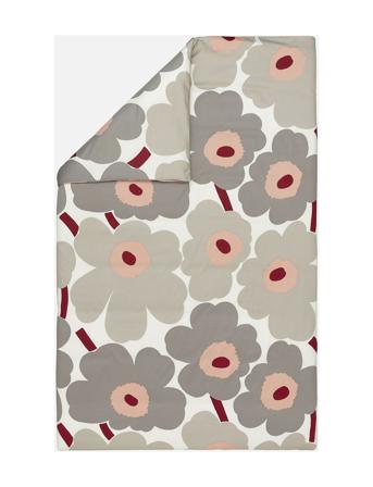 Unikko Satin Dc 150X210 Cm Home Textiles Bedtextiles Duvet Covers Grey Marimekko Home