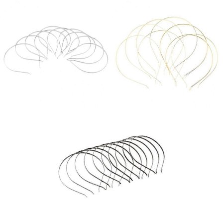 30 / Sæt Metal Alice Bøjle Hårbøjle til Håndværk Hår Bøjle Katteøre DIY Hårbøjler