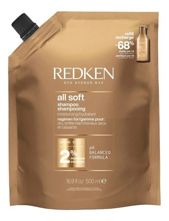Redken Redken All Soft Shampoo Refill 500Ml - Nude - 500 ML