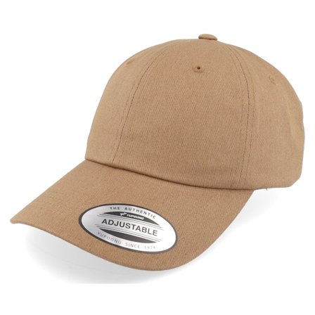 Yupoong - Braun Unconstructed Cap - Tan Dad Cap @ Hatstore