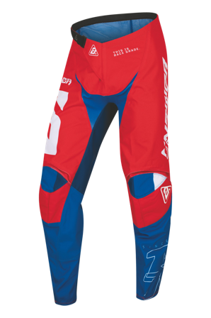 Pantaloni Cross ANSWER SYNCRON CC Rosso-Bianco-Blu 38