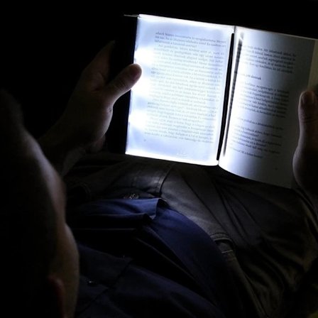 Boklampe - Leselampe / LED-lampe - Lampe til Bok Svart