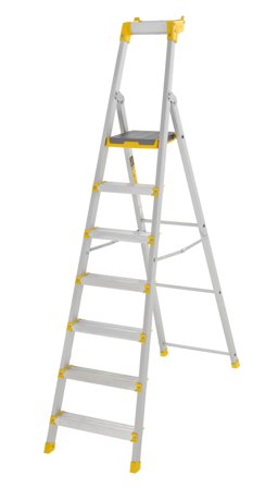 W.steps 55P Trappstege med certifierat aluminium 7 steg, 2360 mm, Stegar
