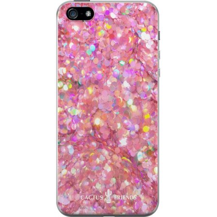 Yhteensopiva Puhelinkuori Apple Apple iPhone 5 Cactus and Friends – PinkGlitter