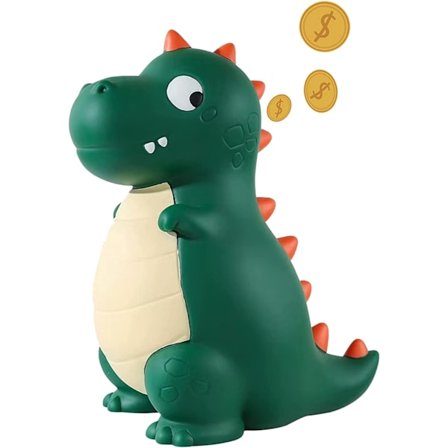 Dinosaurie Spargris, Plast Shatterproof Pengar Mynt Bank, C