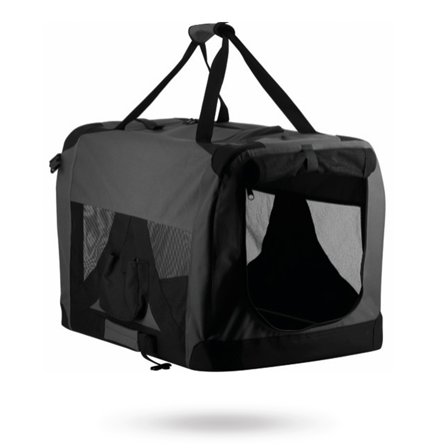 Companion - Companion Pet Soft Crate Transportbur - Grå/Sort