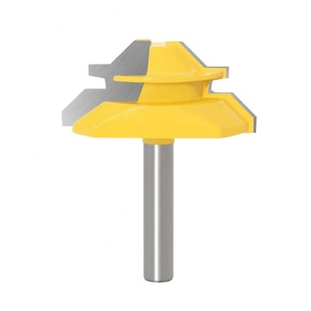 45 graders låsgeringsfräs 8 mm, aplus träbearbetningsfräs, spårfräs, tappförbindningsfräs Hy