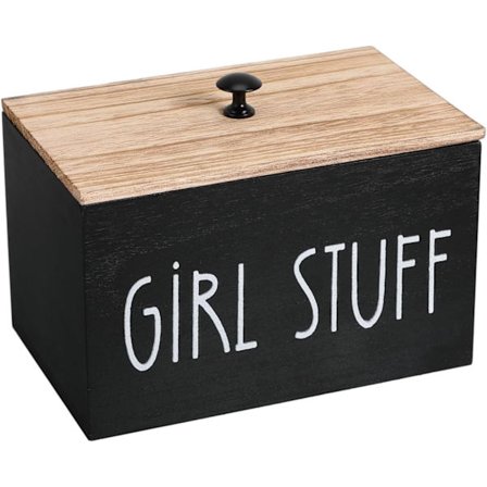 Badeværelse Tampon Dispenser Boks: Træ opbevaringsboks til feminine hygiejneprodukter, badeværelse tampon opbevaringsboks med låg og aftagelige 