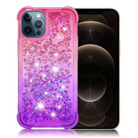Glitter iPhone 12 Pro Max cover - Lilla