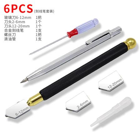 Professionel glascutter, manuel glascutter, diamantglascutter, glascutter, glascutter til 2-20 mm, selvslibende