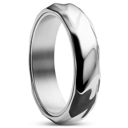 Bague en acier Pearce Crux pour hommes - Bagues en acier - pour Hommes - Lucleon