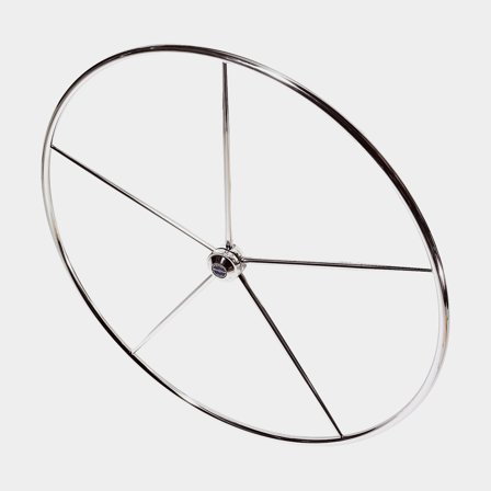 Båtratt segelbåt Lewmar Commodore, plan, rostfritt stål, Ø910 mm, passar 1" (25 mm) rattaxel, silver