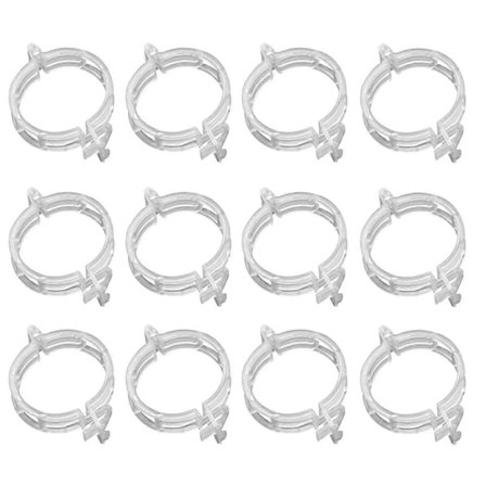 1200 stk. Sikrede plastik planteklemmer, plastik espalierklemmer, plantestøtteklemmer, drue vinstok grøntsager plantefikseringsklemmer