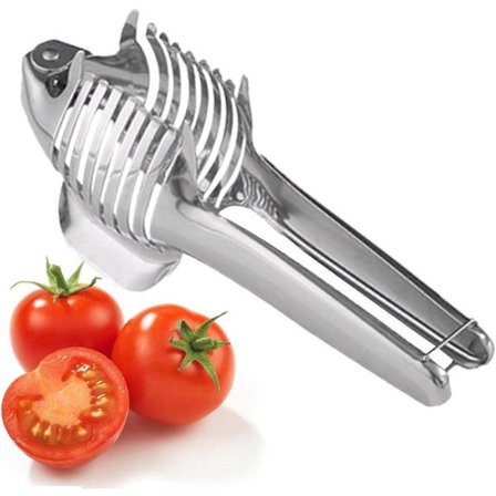 Fruktskivare för lime - Lime Frukt Tomatskärare Rund Skivare Rostfritt Stål | Rund Citron Äggskivare Verktyg, Multifunktionell Handhållen Frukt Tång