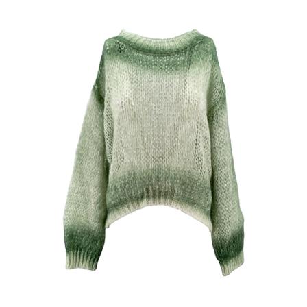 Roberto Collina, Round-neck Knitwear Groen, Dames, Maat:S
