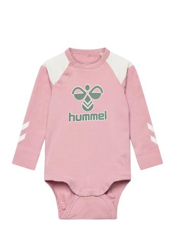 Hmldevon Body L/S Langermet Bodysuit Rosa Hummel*Betinget Tilbud