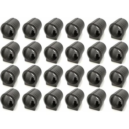 Möbelglider Plast Stolsrörklämma Glider Plast U-formad Stolsbensklämmor Stolsbensglider Runda Rörsklämmor 24st (19mm)