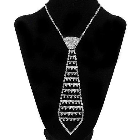 Mode Smycken Rhinestone Slips Halsband Kedja Smycken Slips Halsband Smycken Halsband