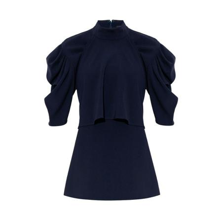 Proenza Schouler Draped Topp with tie detail blå, Dam, Dam, Storlek: S