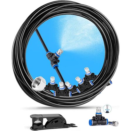 (8M) Udendørs Tågesystem, 8 Dyse Tågesystem Have Tågesystem Køling Vandingssystem Distribution Tågemaskine til Terrasse Have