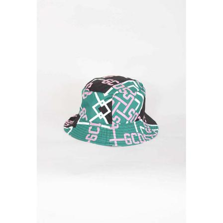 Gcds Gcds Bucket tartan logo grön, unisex Mössor, unisex, Storlek: S