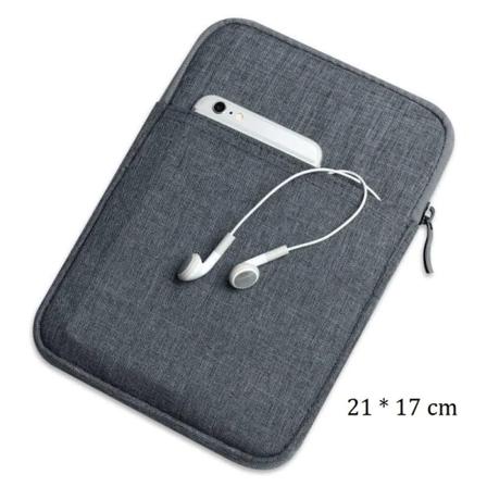 Nylon 7 8 tums fodral för Apple iPad mini 1 2 3 4 5 2019 fodral för Xiaomi miPad 2 4 7.9'' Samsung Huawei 7 8'' väska Black