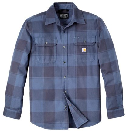 Carhartt Workwear Flannel L/S Plaid Shirt Navy
