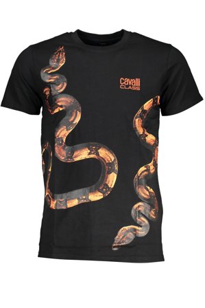 Cavalli Class T-shirt Maniche Corte Uomo Nero
