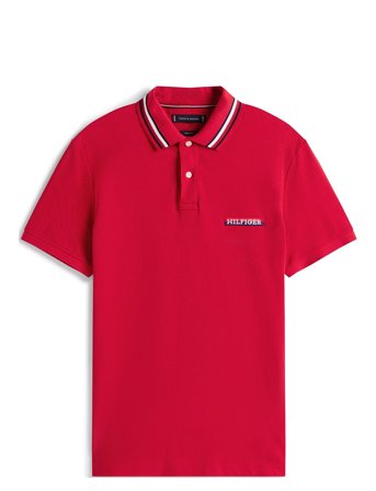 Hilfiger Tipped Reg Polo Red Tommy Hilfiger