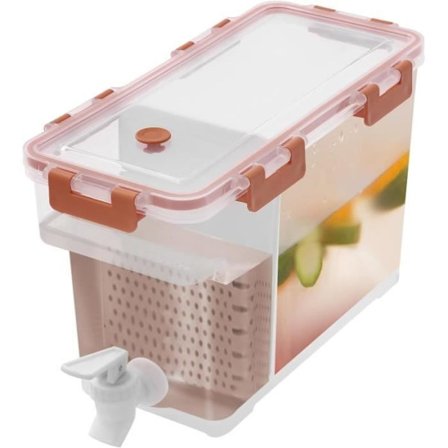 Drikkevare dispenser - A441 - 3,5 L - Effektiv forsegling - Kompakt til køleskab - Blandet