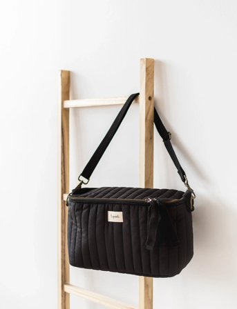 3 Sprouts 3 Sprouts Stroller Organizer, Quilt/Black - Black - ONE SIZE